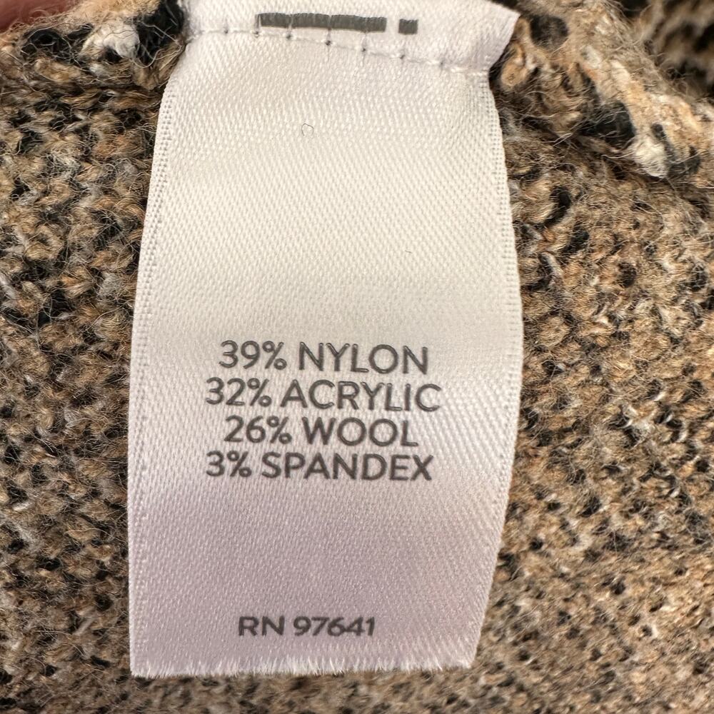 J. JILL NWT Plaid Button Front Sweater Wool Blend Houndstooth Cardigan // M - Picture 8 of 12